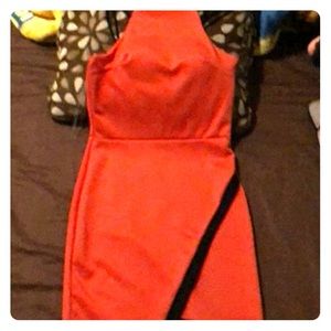 Never worn orange dress...new condition
